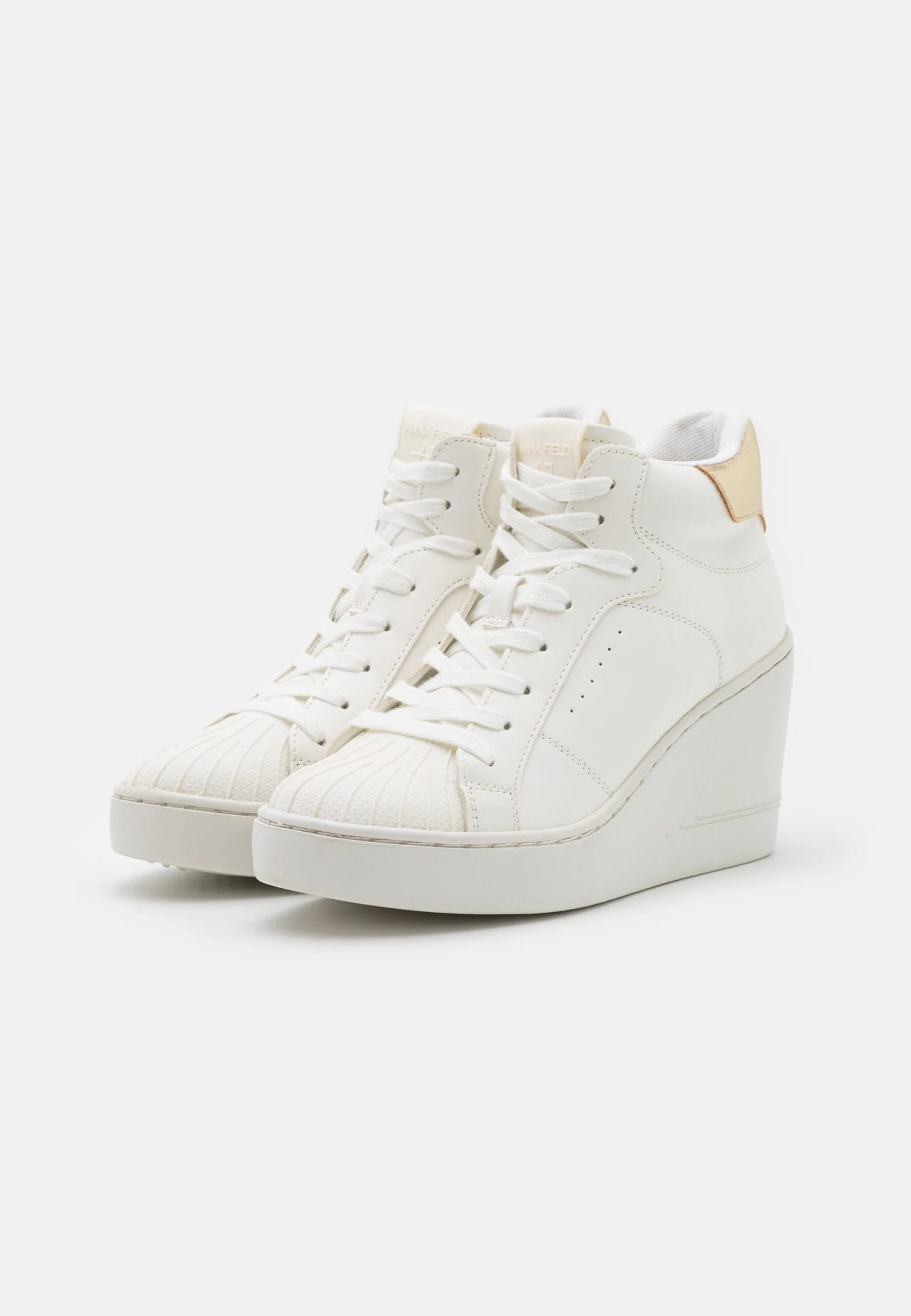 Sneakers Hoog - White/Gold