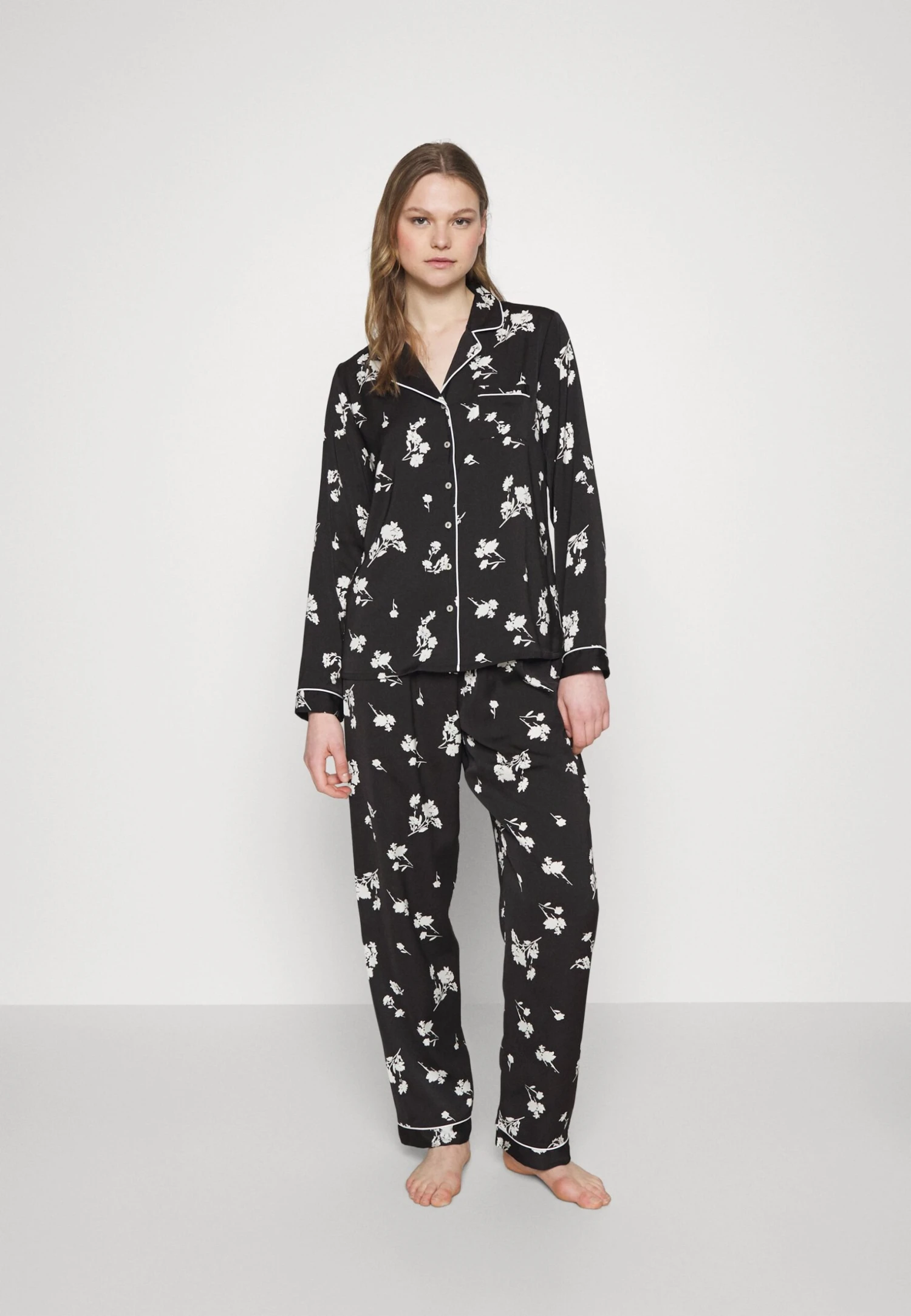 Set - Pyjama - Black/Offwhite