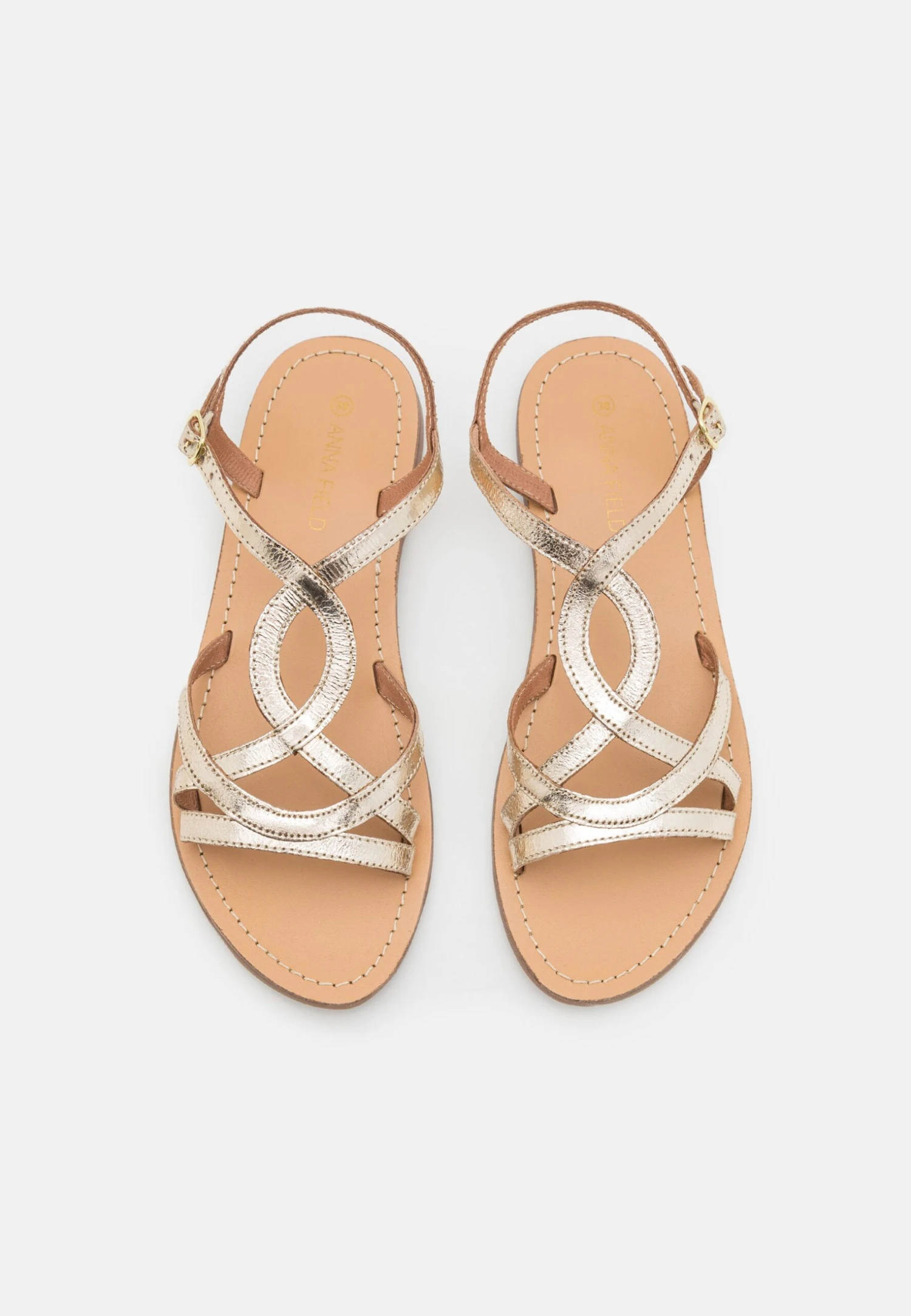 Leather - Sandalen - Gold