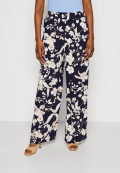 Anna Field Broek - Black/Off White/Multi Coloured