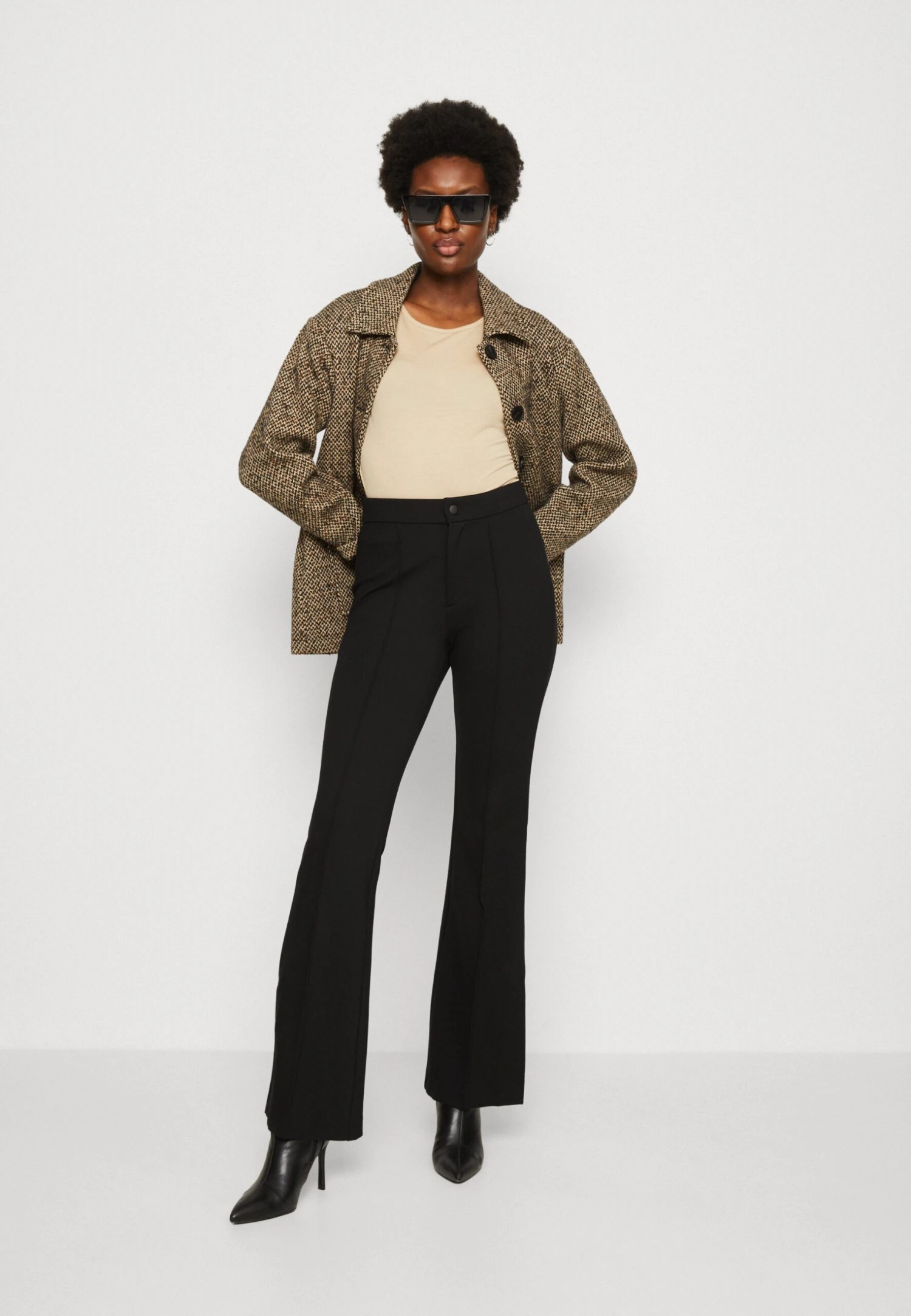 3 Pack - T-Shirt Basic - Beige/Off-White/Red