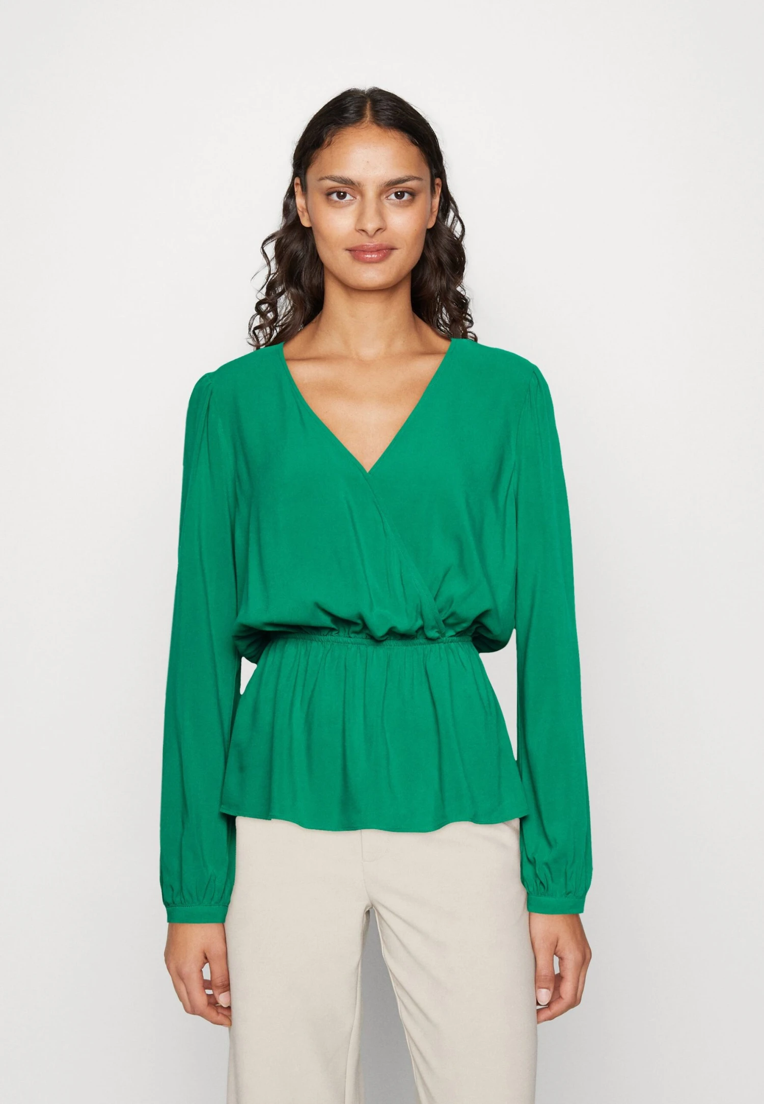 Peplum - Blouse - Green