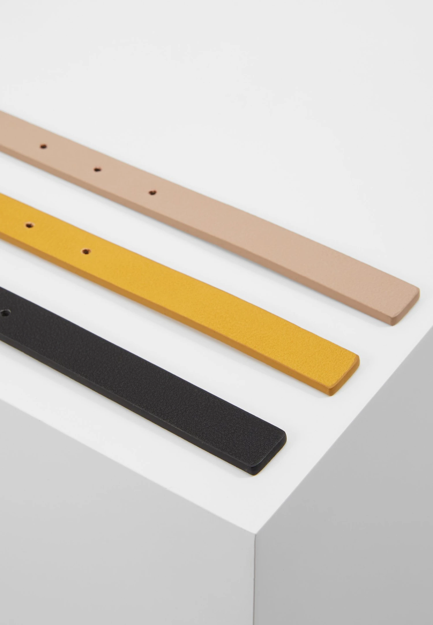 3 Pack - Tailleriem - Black/Yellow/Taup