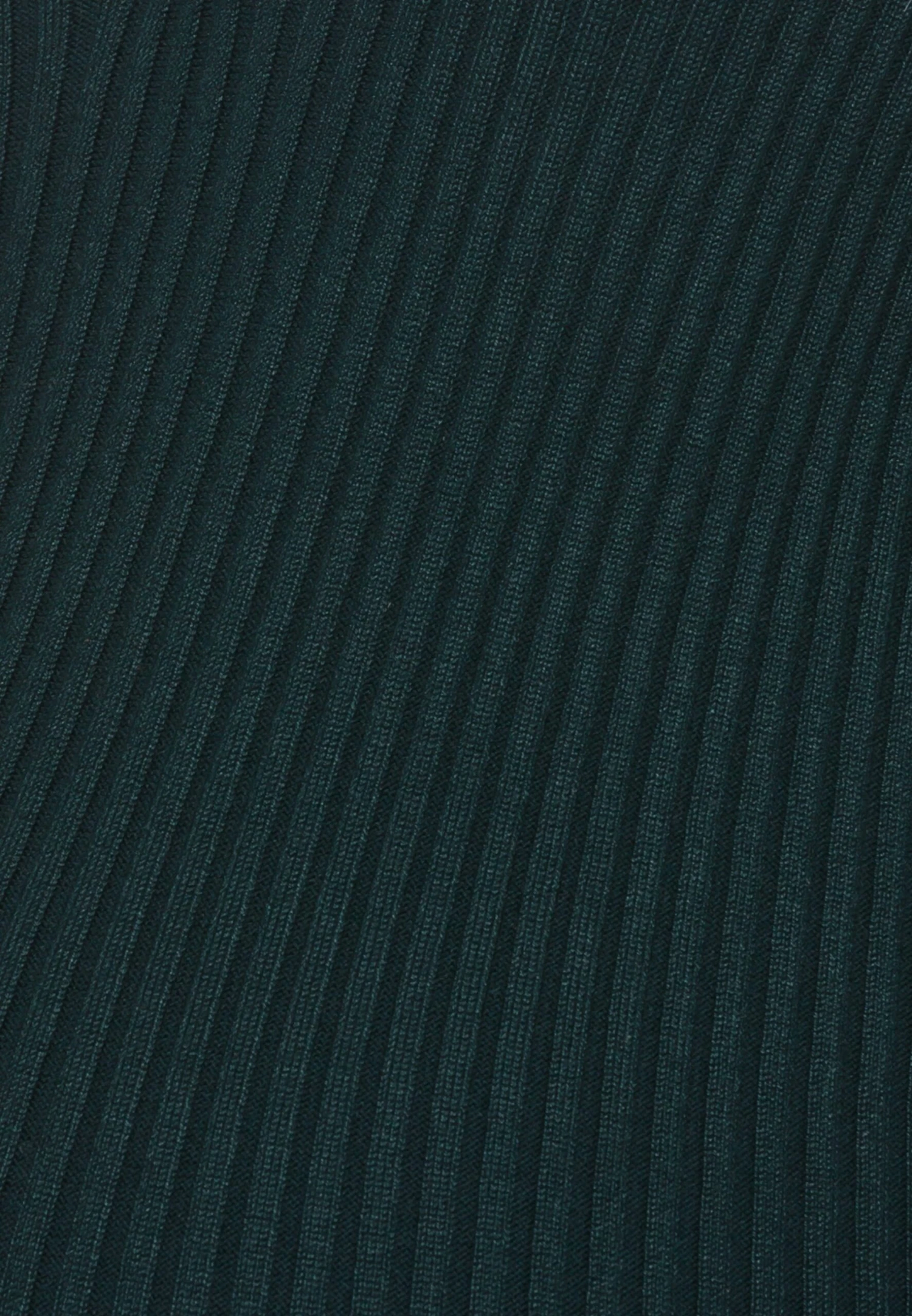 Polo V Ausschnitt Ripp Bodycon Mini Strickkleid - Etui-Jurk - Green