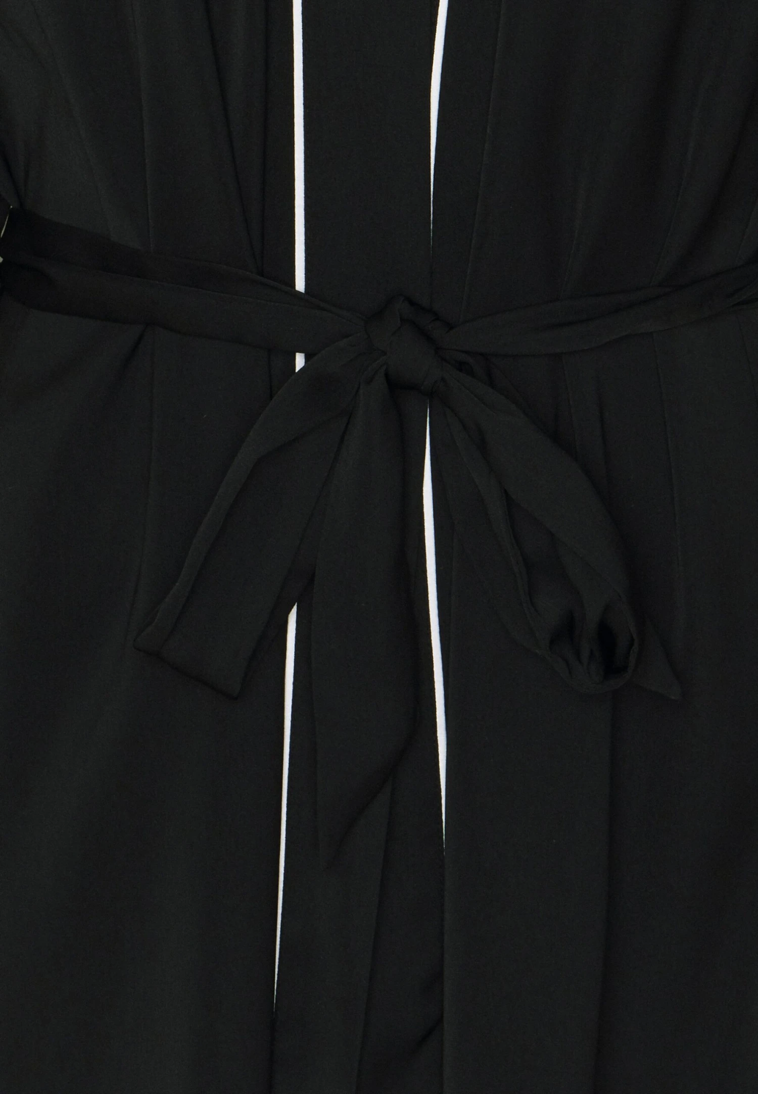 Amanda Satin Dressing Gown - Badjas - Black