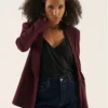 Anna Field Blazer - Bordeaux
