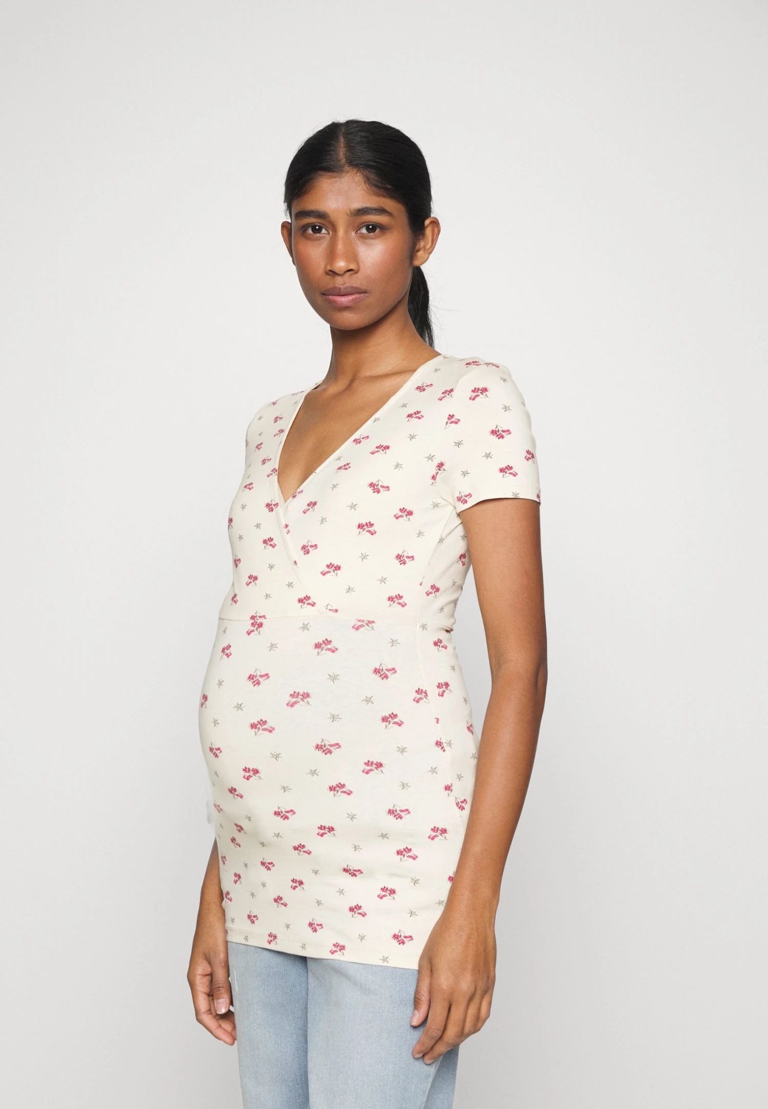 2 Pack - T-Shirt Basic - Pink/Off-White/Multi-Coloured