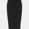 Anna Field Front Knot Midi Skirt - Kokerrok - Black