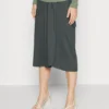 Maternity Basic Midi Skirt- Kokerrok - Light Green