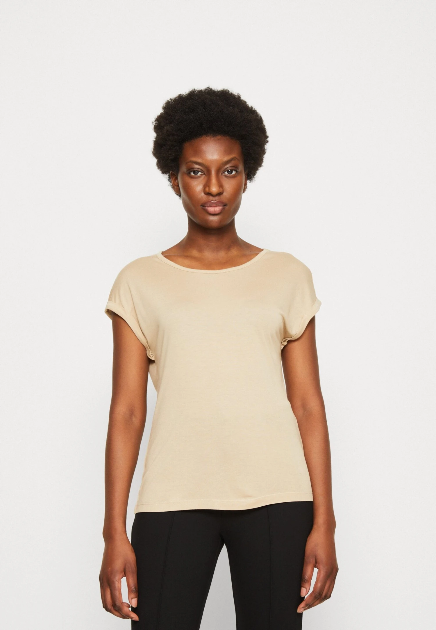 3 Pack - T-Shirt Basic - Beige/Off-White/Red