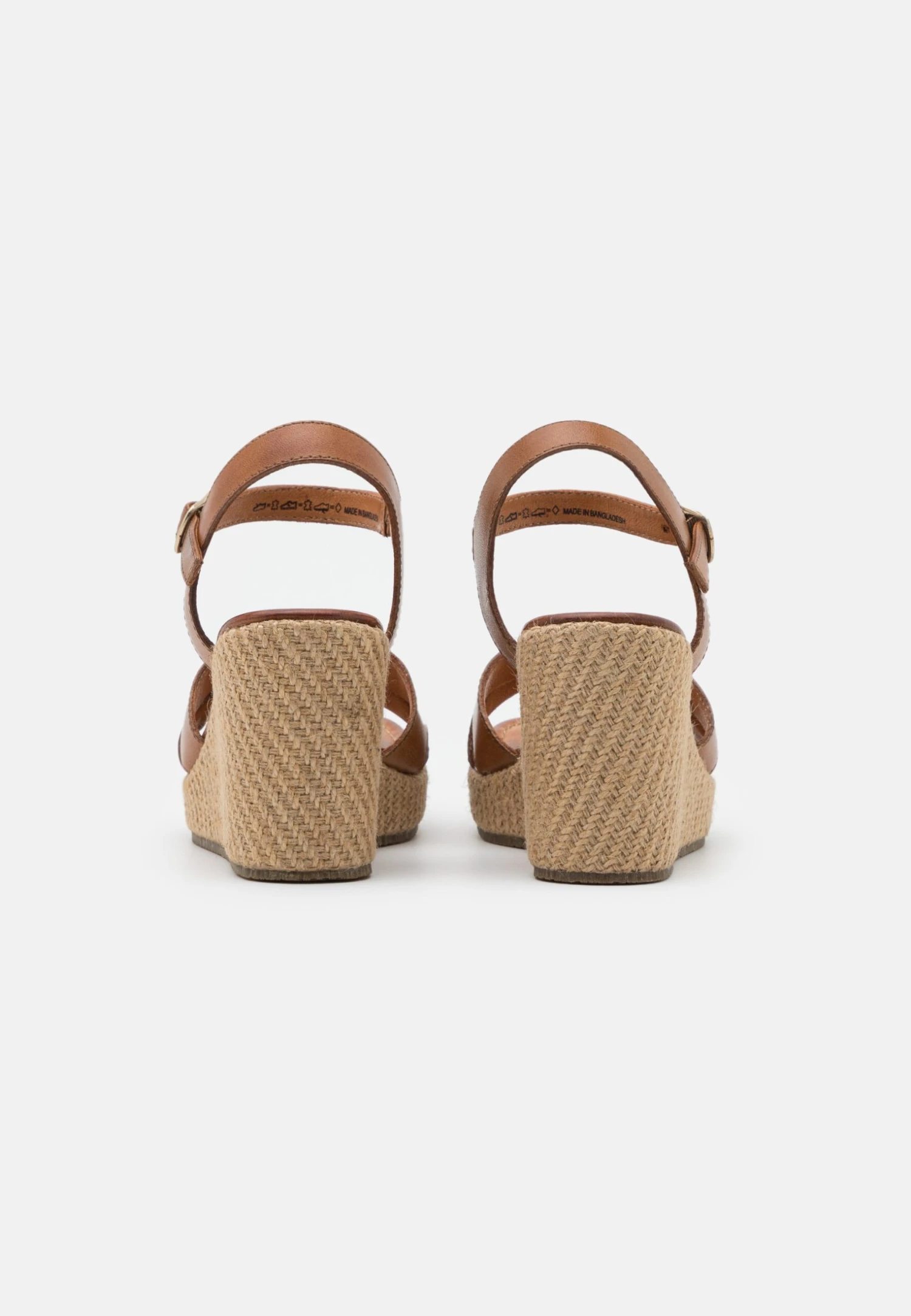 Leather - Sandalen Met Hoge Hak - Cognac