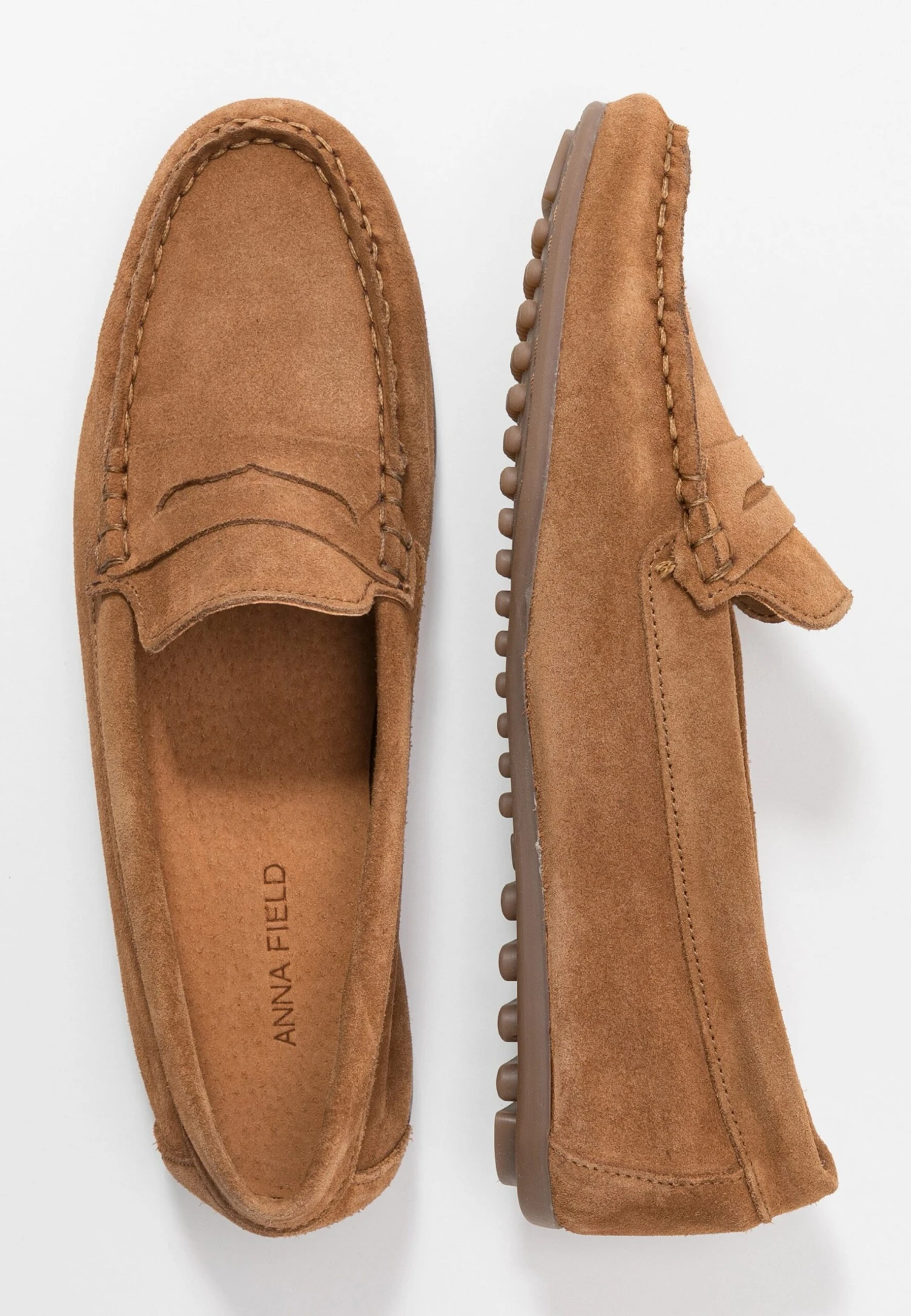 Leather- Mocassins - Cognac
