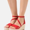 Anna Field Sandalen Met Plateauzool - Red