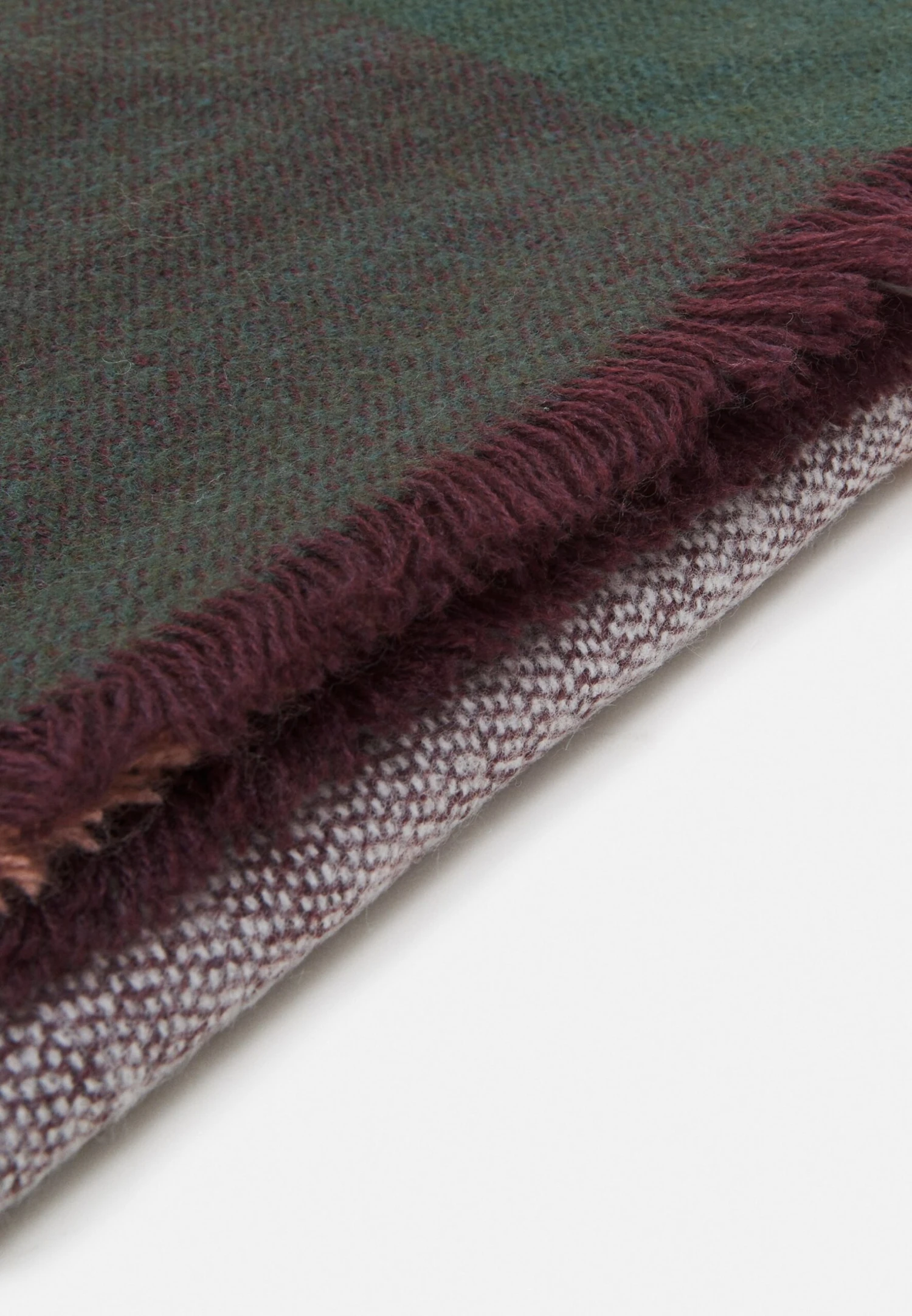 Halsdoek - Dark Green/Light Pink