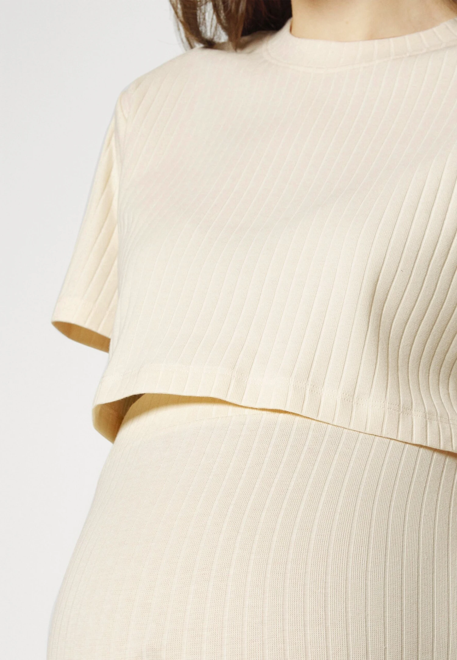 Top Skirt Set - Kokerrok - 003 - Off-White