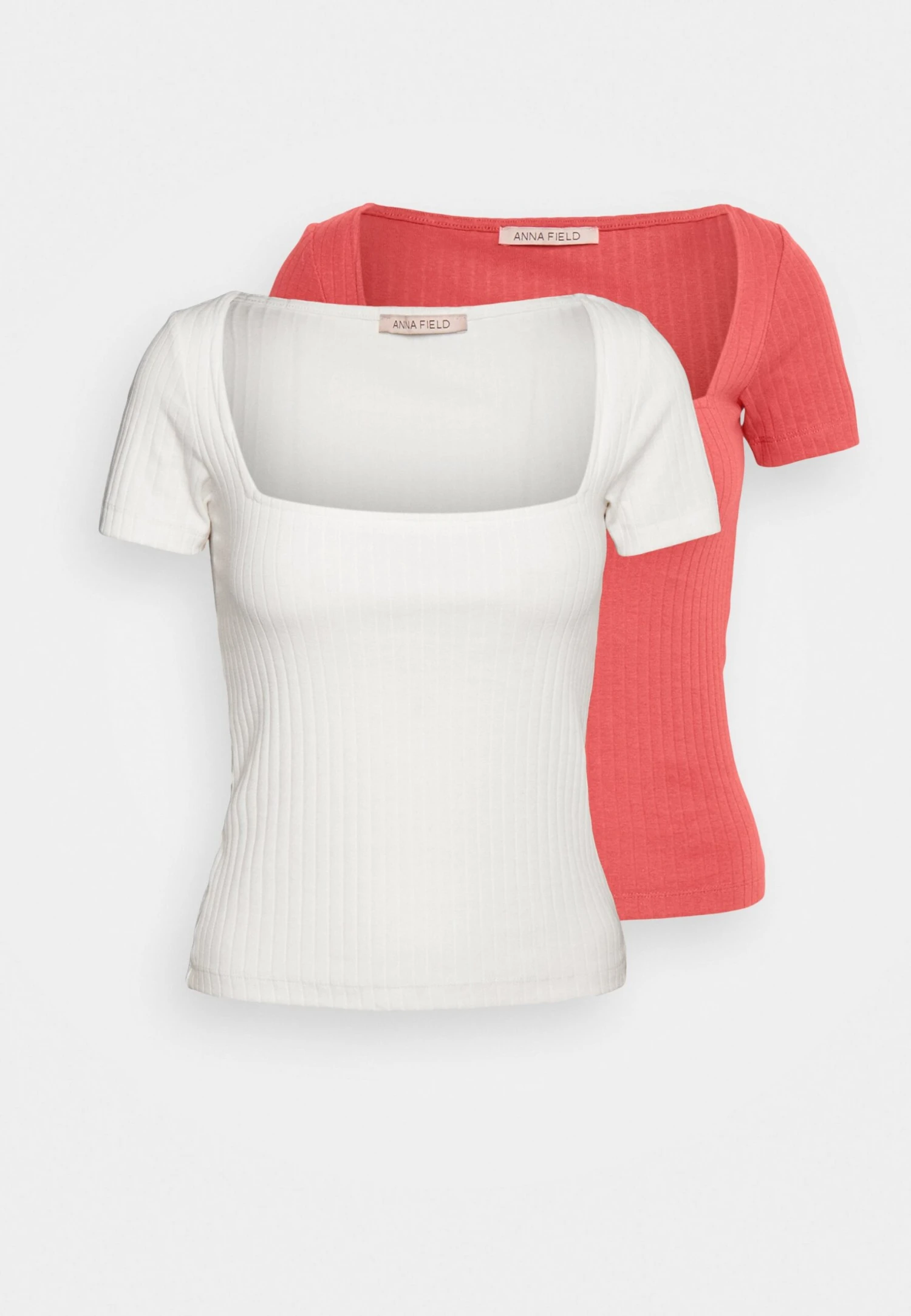 2 Pack - T-Shirt Basic - Red/White