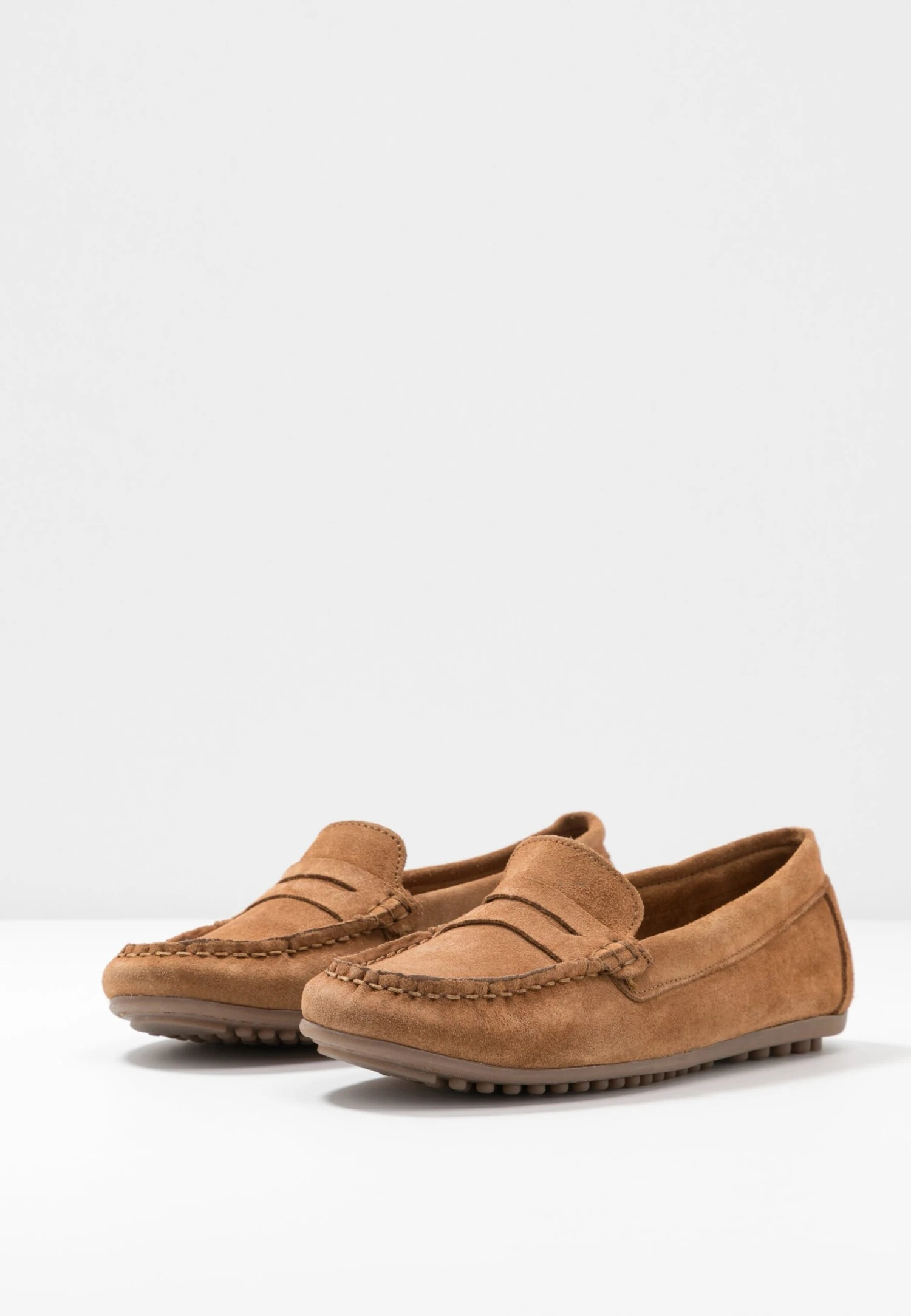 Leather- Mocassins - Cognac