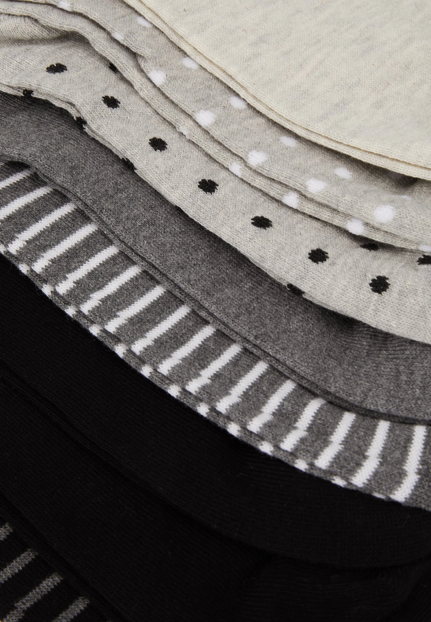 8Pp Spot Stripe- Sokken - Grey