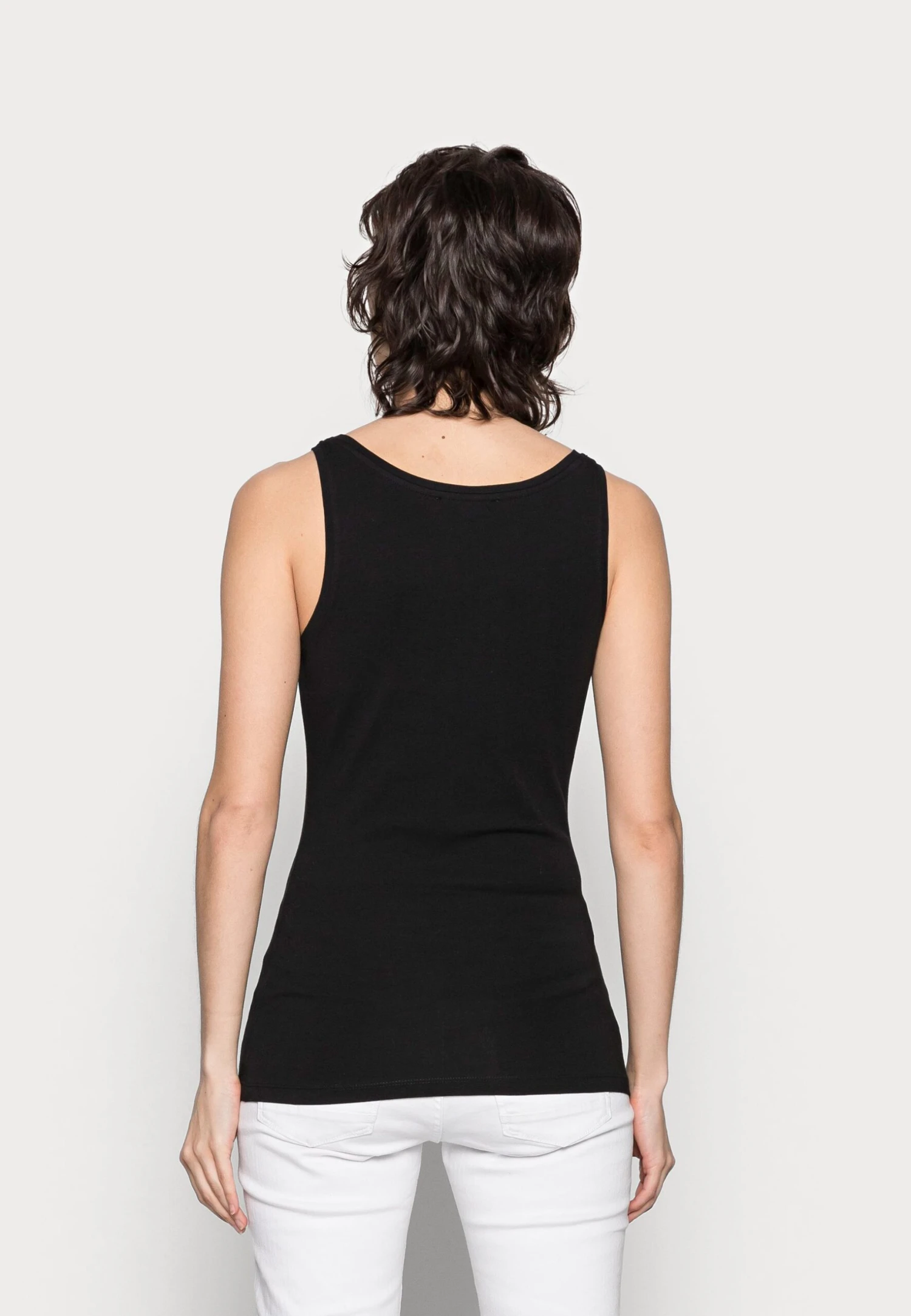 Basic Tank 3Er Pack - Top - Black/White /Khaki