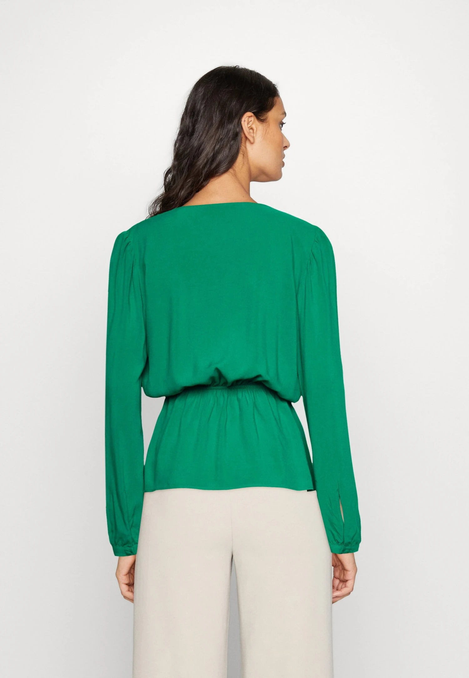 Peplum - Blouse - Green