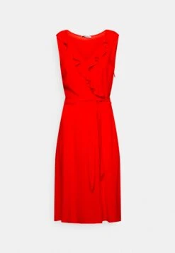 Anna Field Volant Midi Dress - Jurk - Red