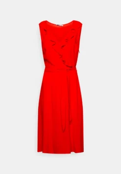 Anna Field Volant Midi Dress - Jurk - Red