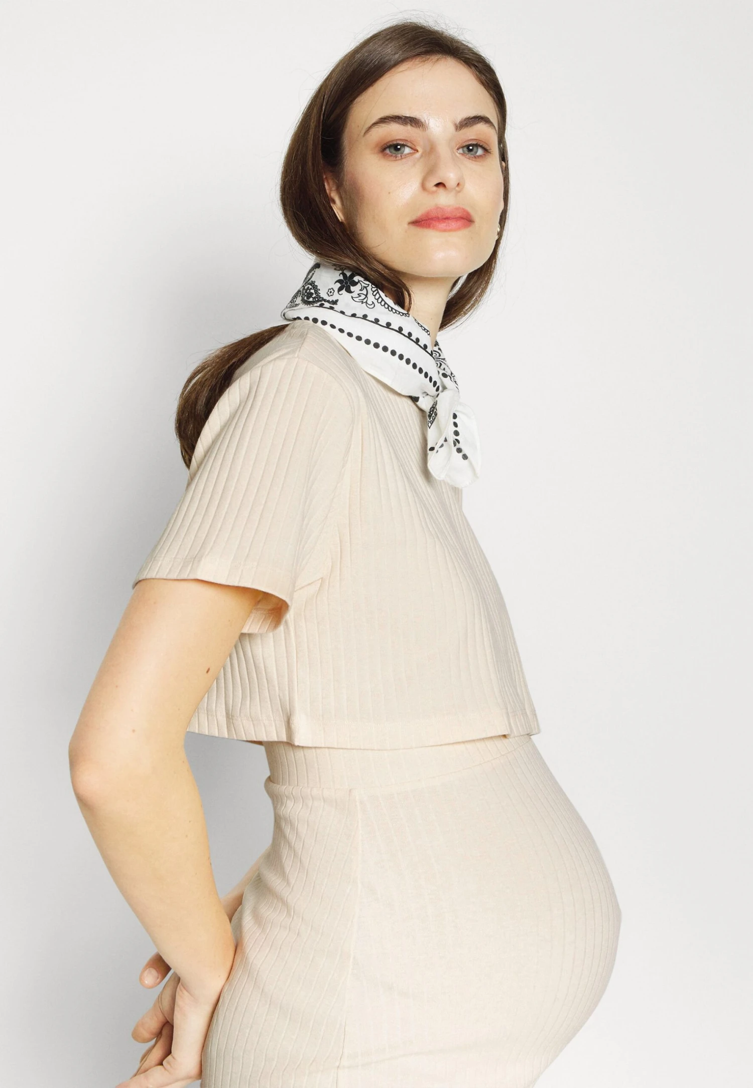 Top Skirt Set - Kokerrok - 003 - Off-White