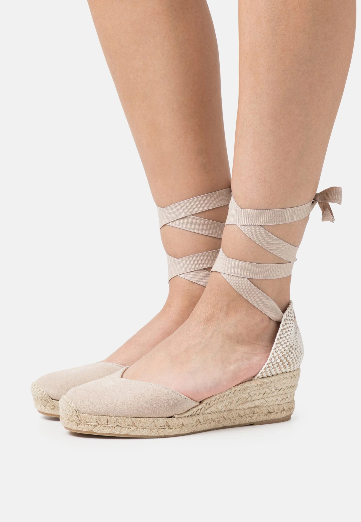 Leather- Veterpumps - Beige