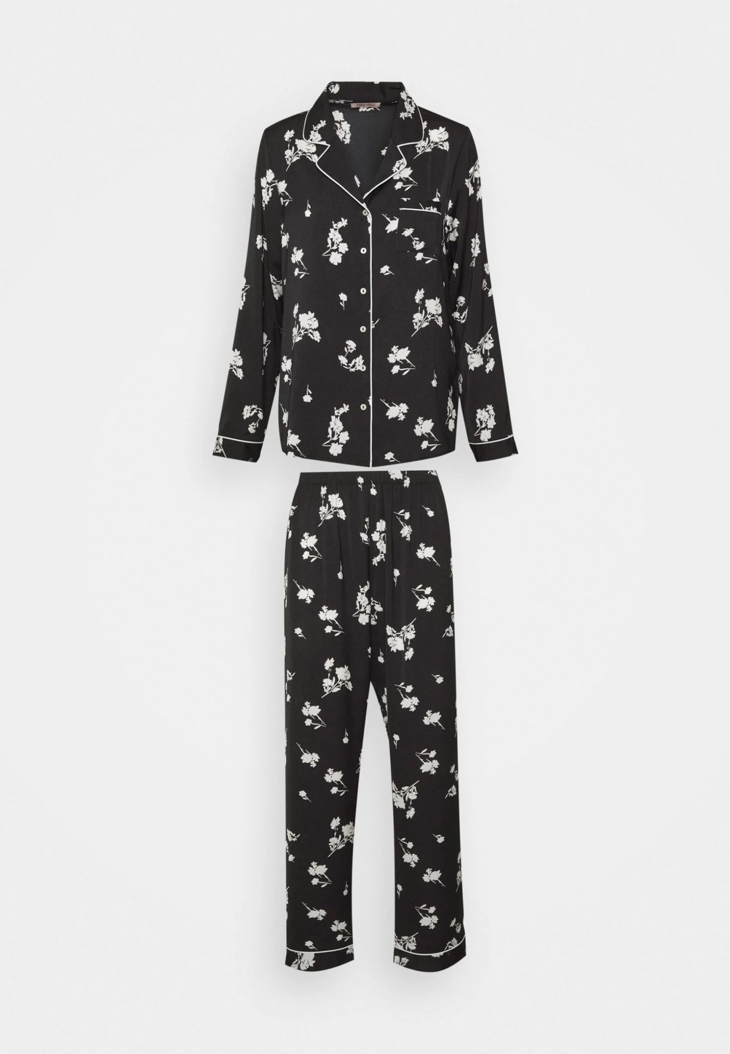 Set - Pyjama - Black/Offwhite