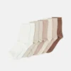Anna Field 8 Pack - Sokken - White/Sand/Camel