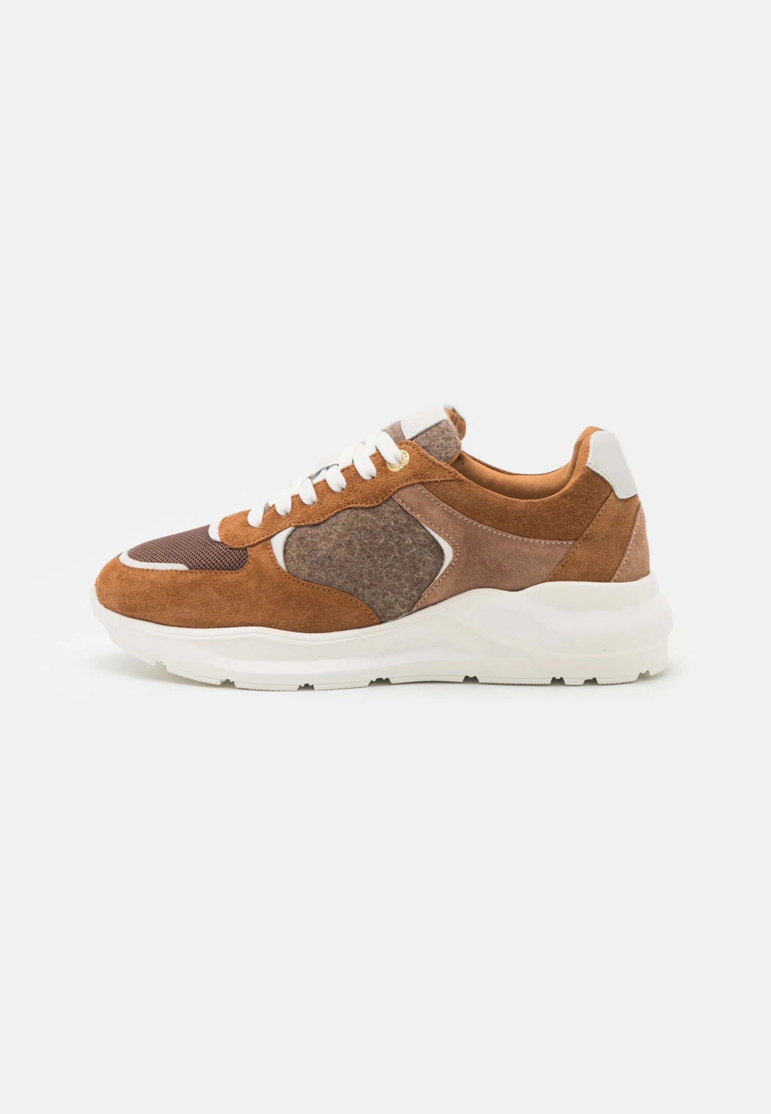 Leather - Sneakers Laag - Cognac