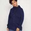 Sweater Met Rits - Dark Blue