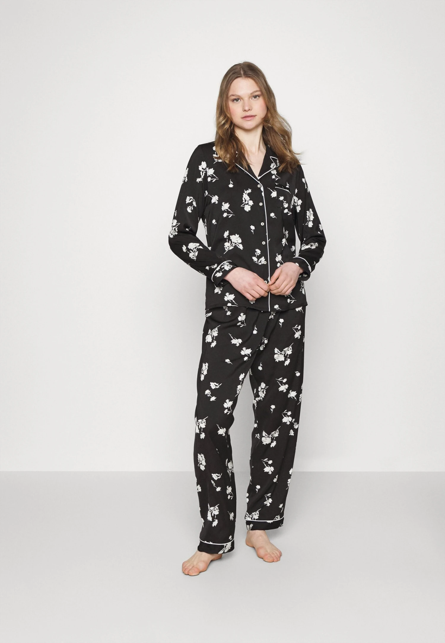 Set - Pyjama - Black/Offwhite