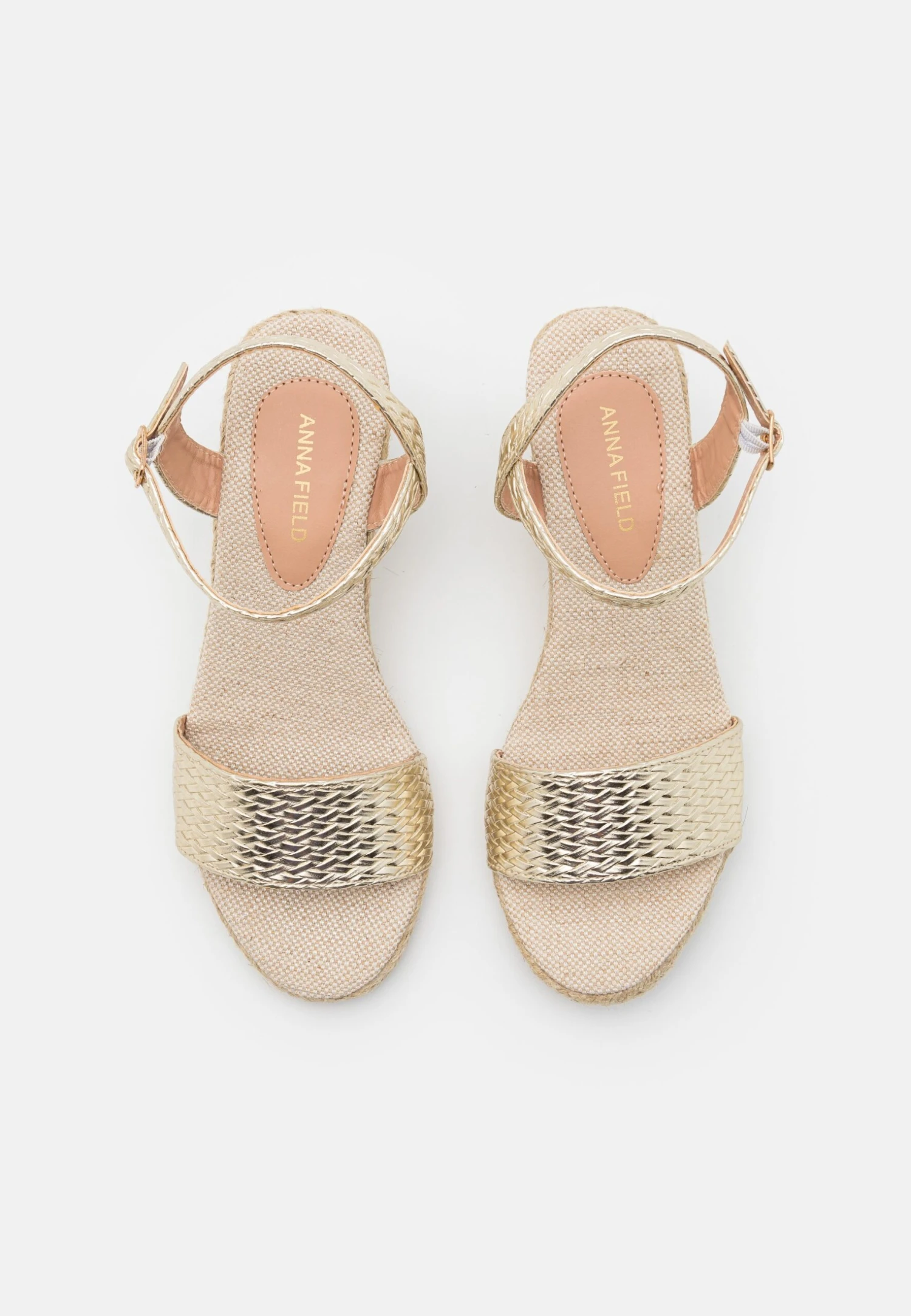 Sandalen Met Sleehak - Gold