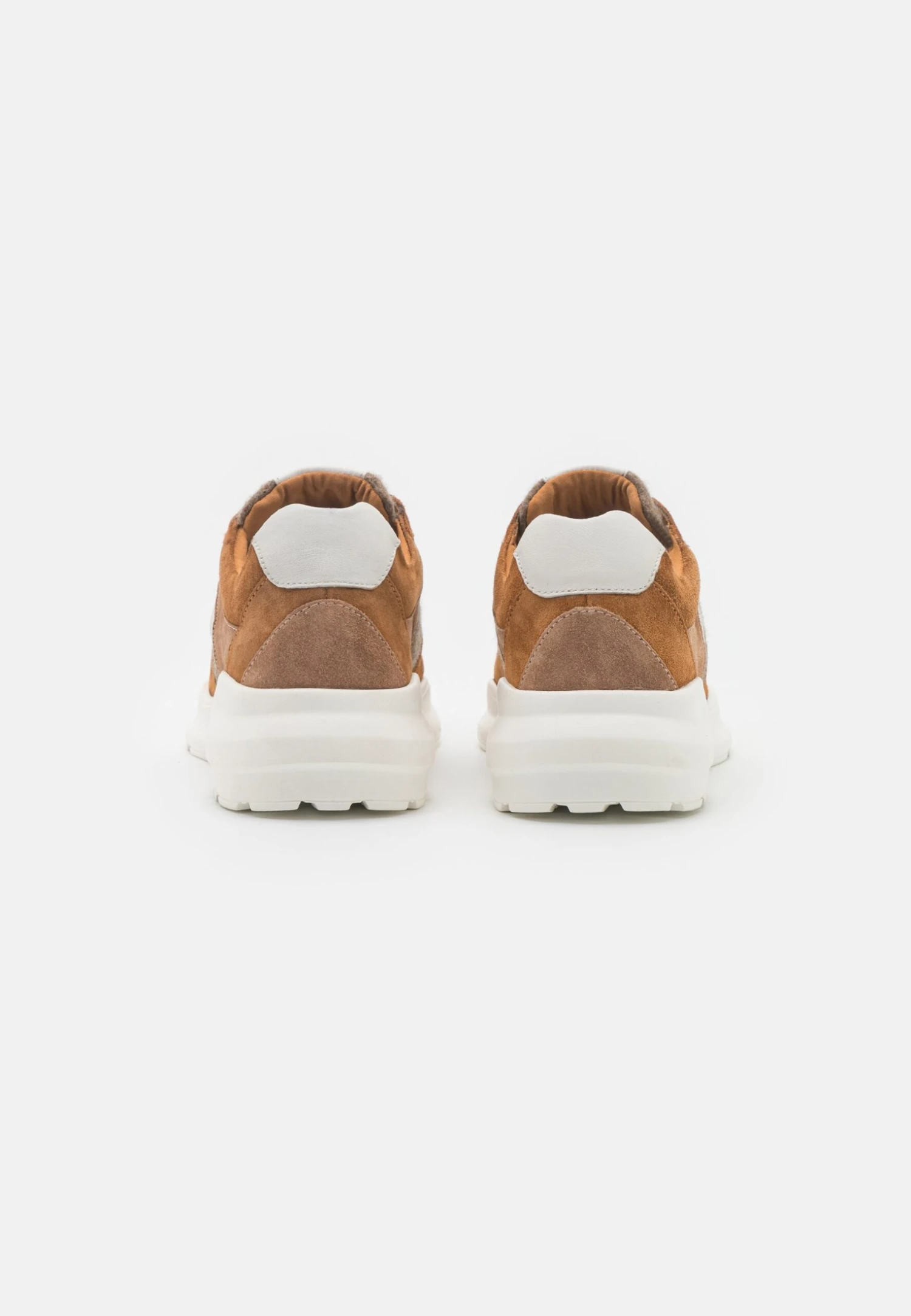 Leather - Sneakers Laag - Cognac